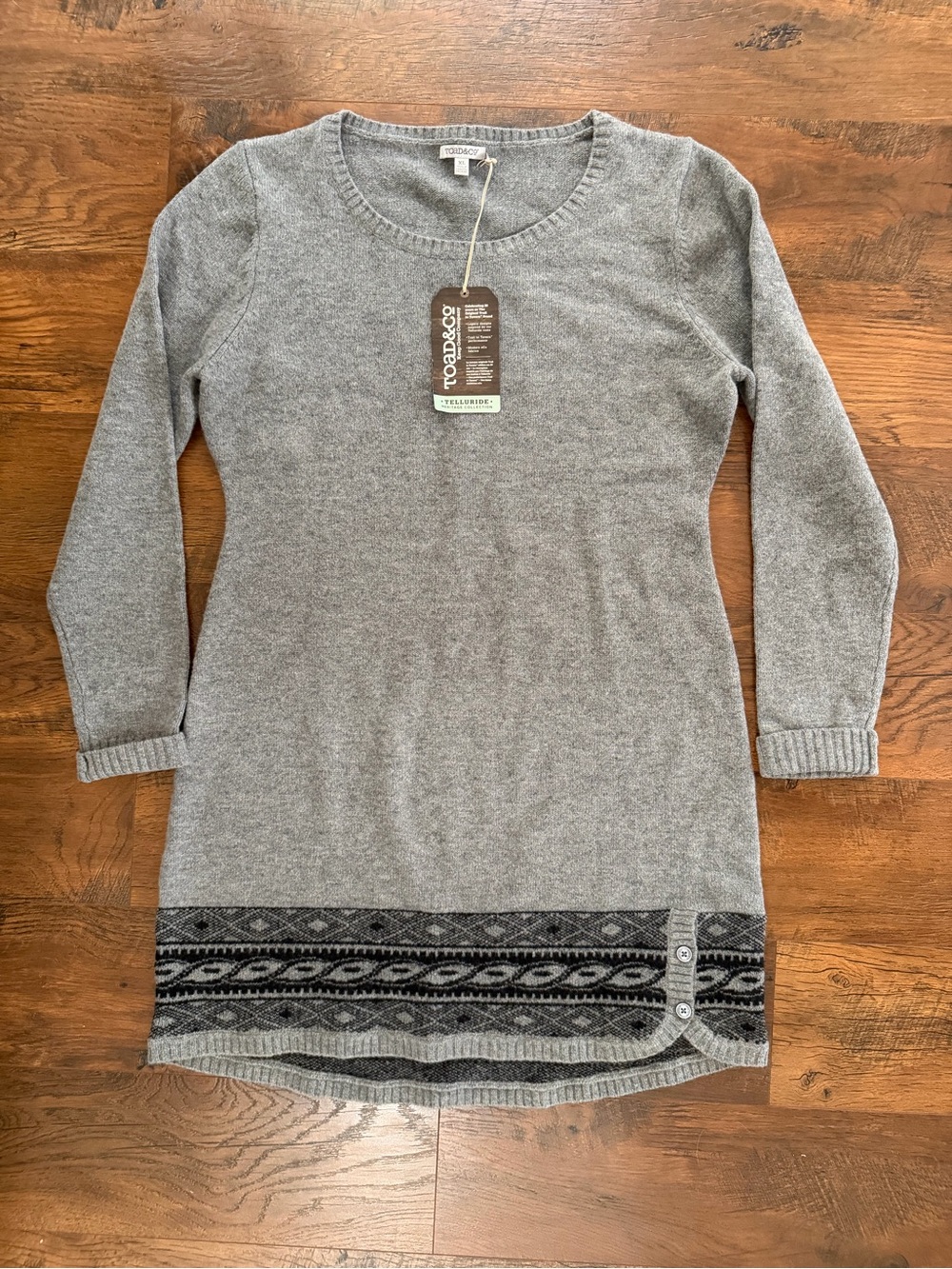 Toad&Co Smoke Heather Gray Knit Sweater